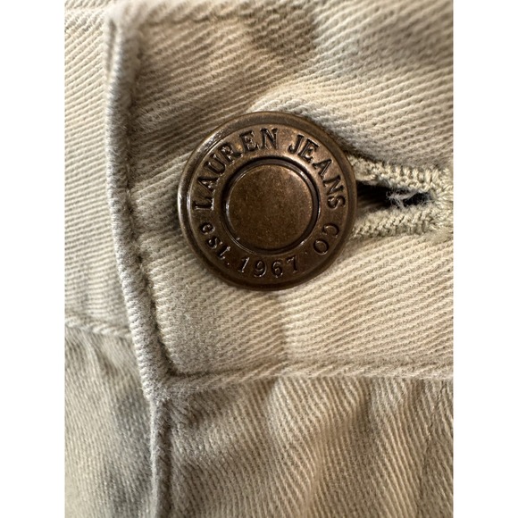 LRL LAUREN Jeans Co Classic Capri Green Pants SZ 16  35"waist‎ 21"inseam Vintage - Picture 3 of 8